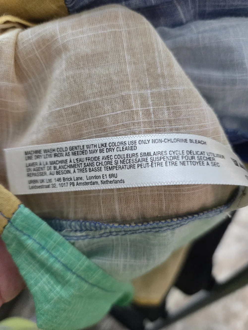 Celandine Colorblock Backless Midi Dress in Blue, Green & Yellow XL - Picture 5 of 6